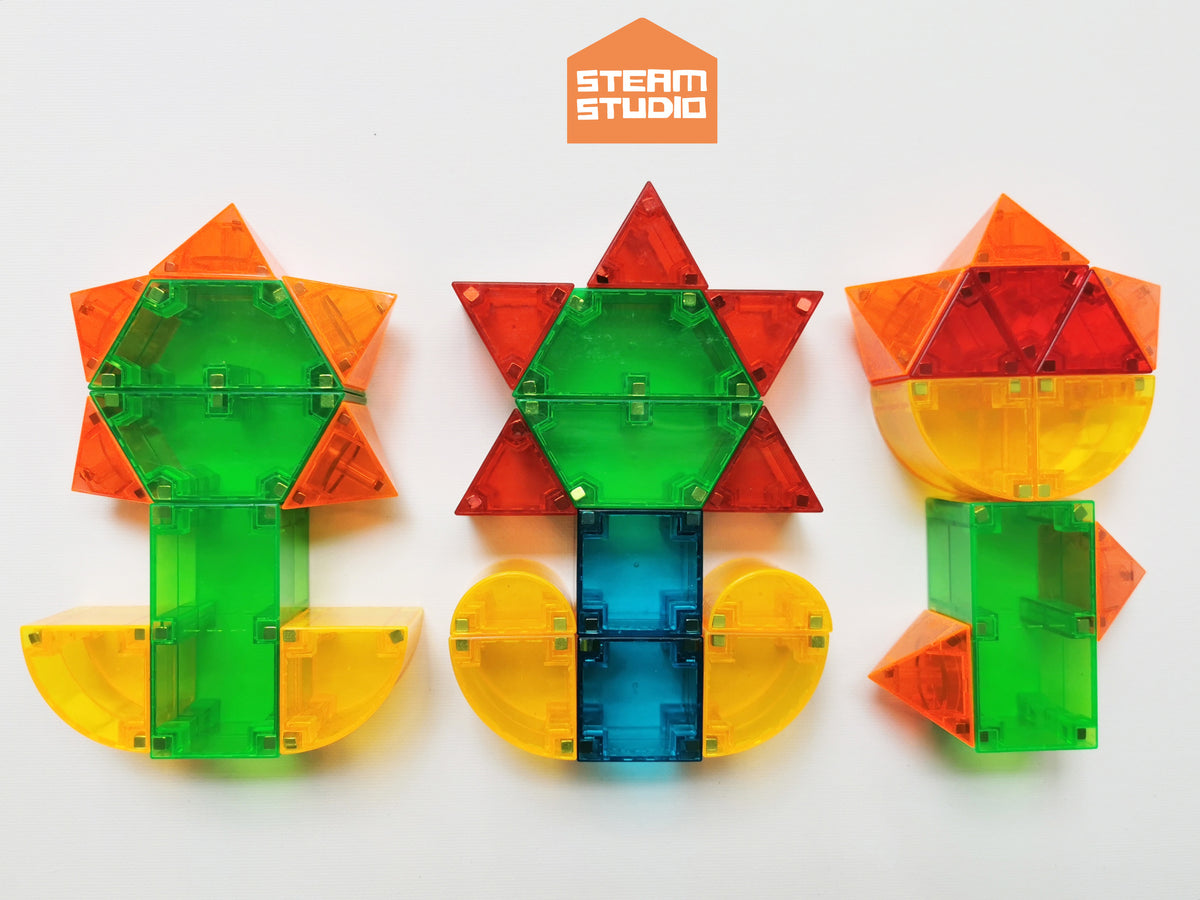 Magnetic Tiles 132pcs Magnetic 3D Educational Building Blocks Set Toys –  Megajoy AU