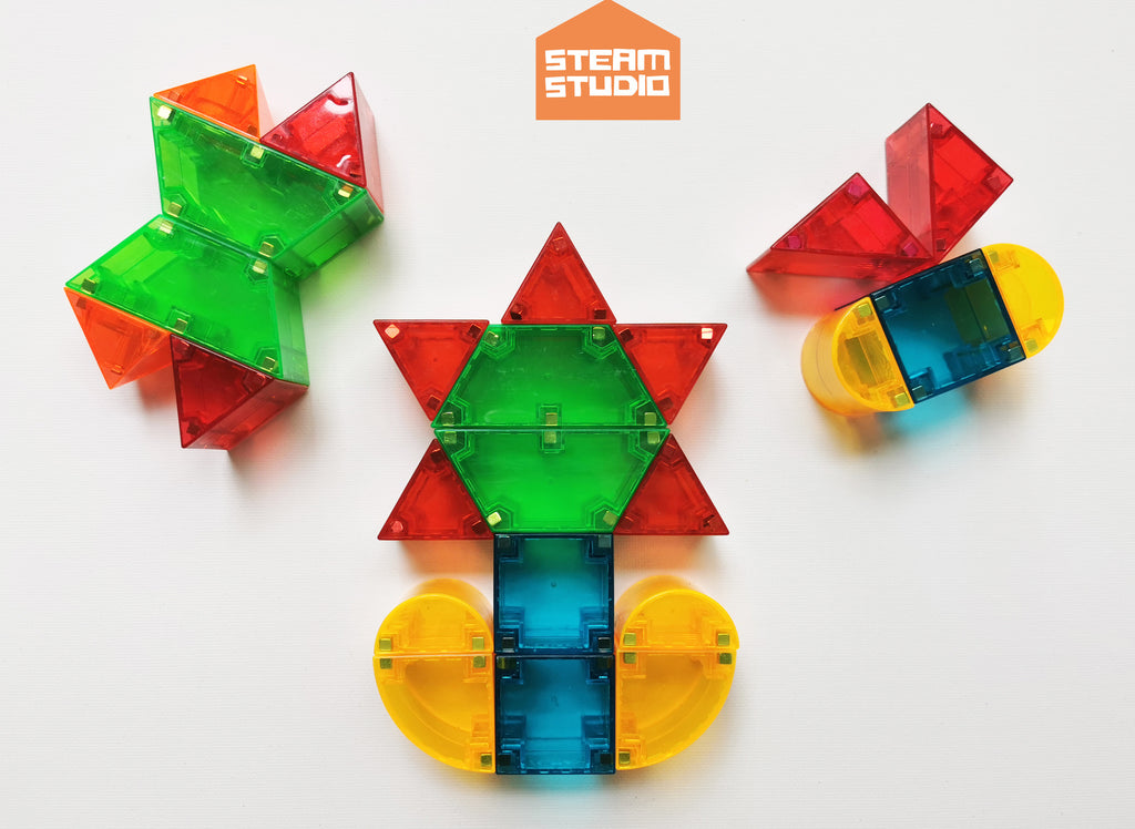 Magnetic Tiles 132pcs Magnetic 3D Educational Building Blocks Set Toys –  Megajoy AU